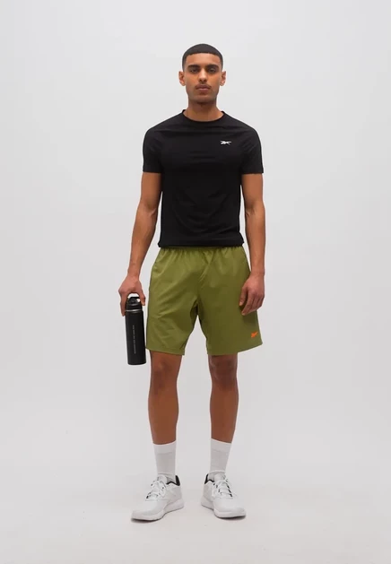 Мужские спортивные шорты Reebok Short, черно-зеленые