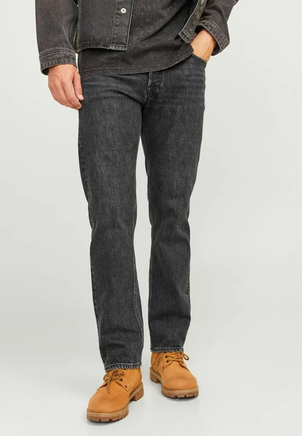 Jack & Jones Relaxed Fit JJICHRIS JJCLASSIC AM 079 NOOS - Straight leg jeans - black denim black denim