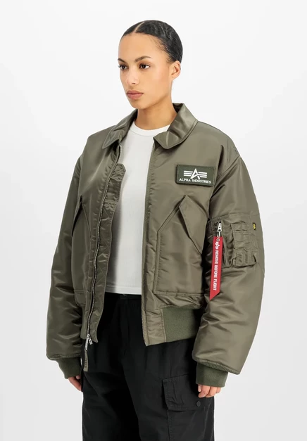 Унисекс бомбер Alpha Industries CWU-45, оливковый
