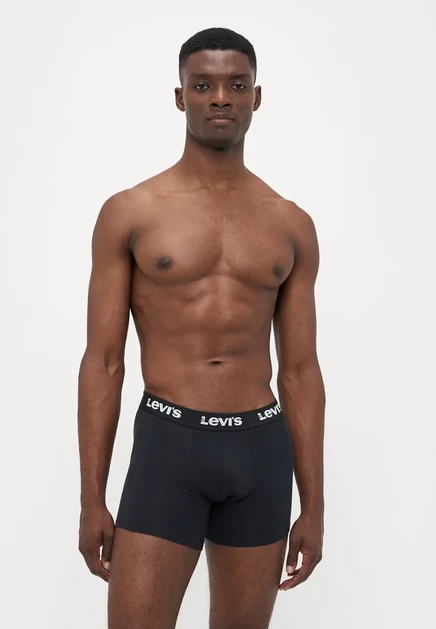 Мужские боксеры Levi's Repeat, 6 пар, черные