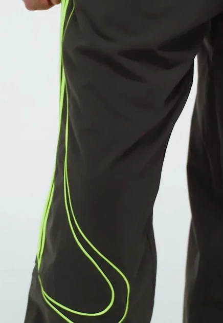 Мужские джоггеры adidas Teamgeist, черные/зеленые