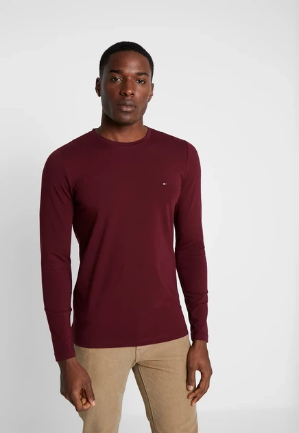 Мужский лонгслив Tommy Hilfiger, бордовый