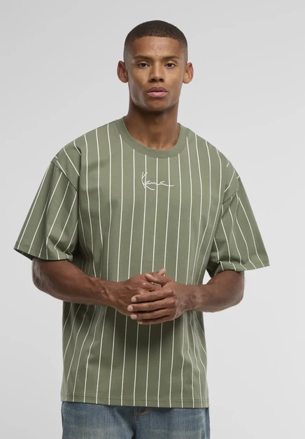 Мужская футболка Karl Kani PINSTRIPE, зеленая