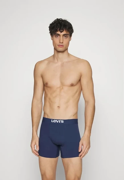 Мужские боксеры Levi's Basic Brief, 6 шт., темно-синие