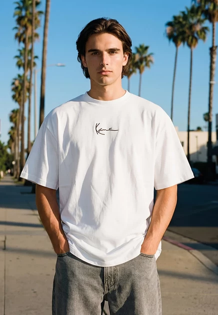 Мужская футболка Karl Kani Signature Tee, белая