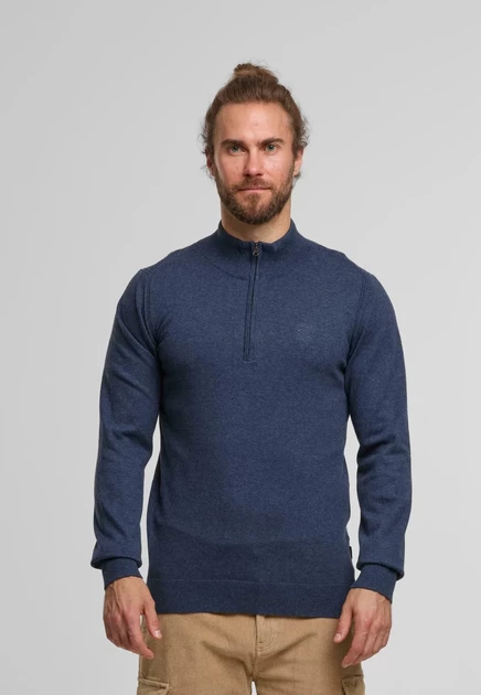 Мужской джемпер Indicode Jeans, темно-синий меланж
