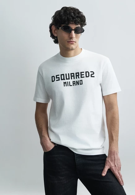 Мужская футболка Dsquared2 Milano Cool Fit, белая