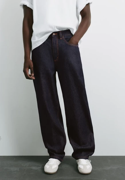 Мужские джинсы Pull&Bear Baggy, светло-синие/тёмно-синие
