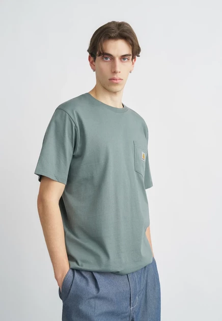 Carhartt WIP POCKET  - Basic T-shirt - shady green velvet green