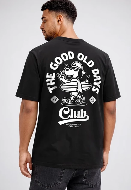 Мужская футболка Neverless Good Old Days, черная