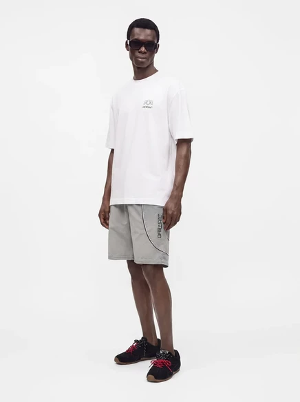 Мужская футболка Off-White Half Arrow Skate, белая