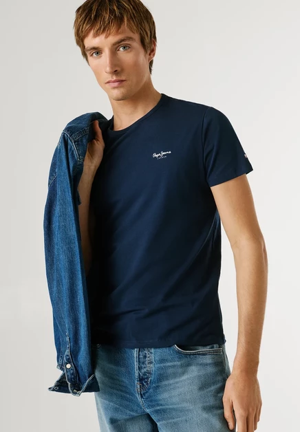 Pepe Jeans ORIGINAL - Basic T-shirt - ash rose pink dark blue