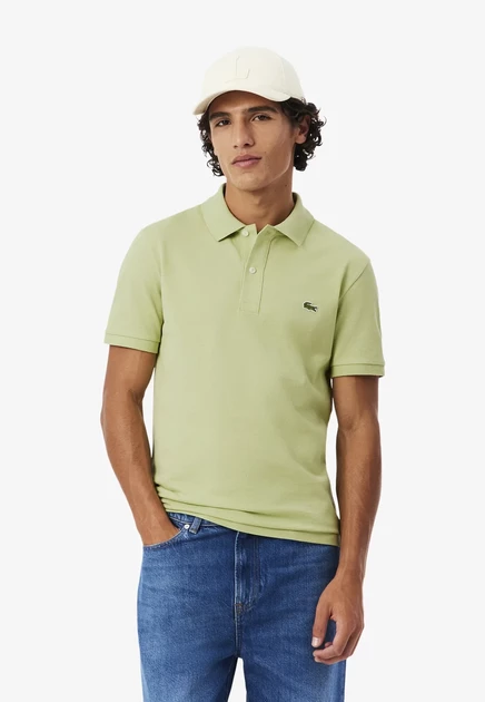 Мужская футболка-поло Lacoste PH4012, зелено-голубая
