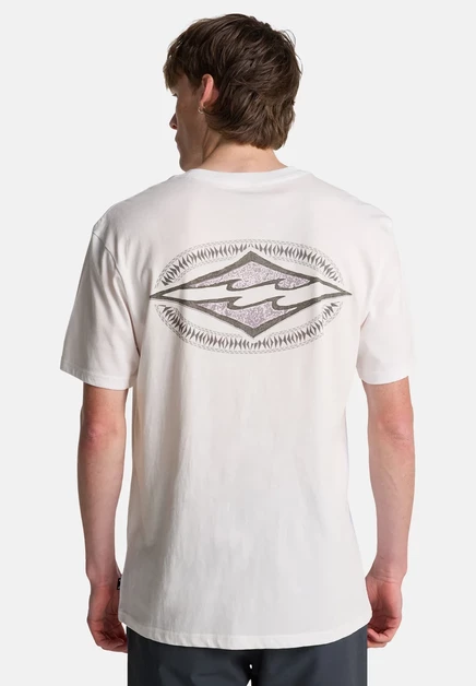 Мужская футболка Billabong Diamond Vision, коричнево-белая