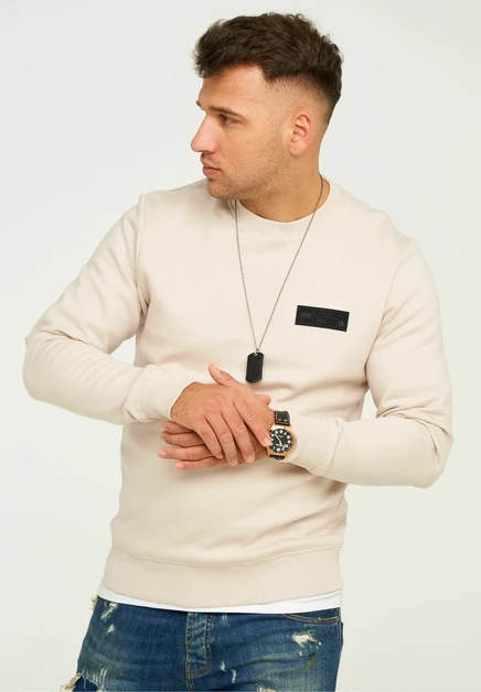 Мужской свитшот Jack & Jones Pops, алоэ-бежевый