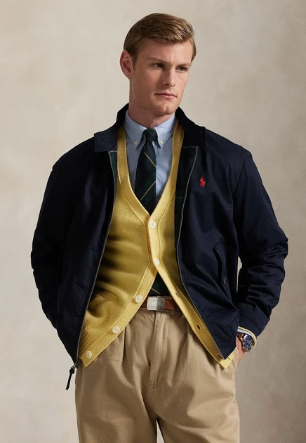 Мужской бомбер Polo Ralph Lauren, темно-синий