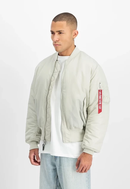 Унисекс бомбер Alpha Industries MA-1, шалфейно-серый