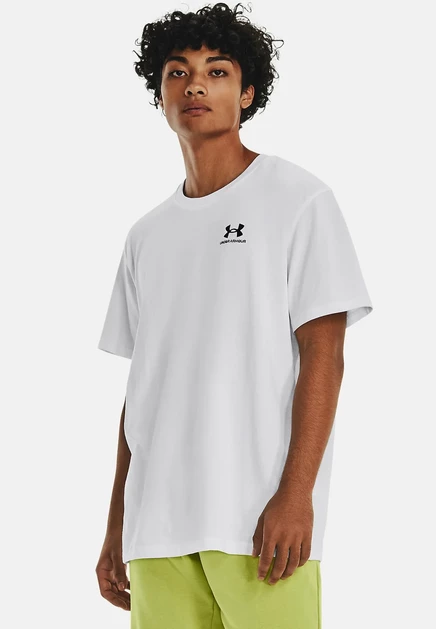 Мужская футболка Under Armour с вышивкой, белая