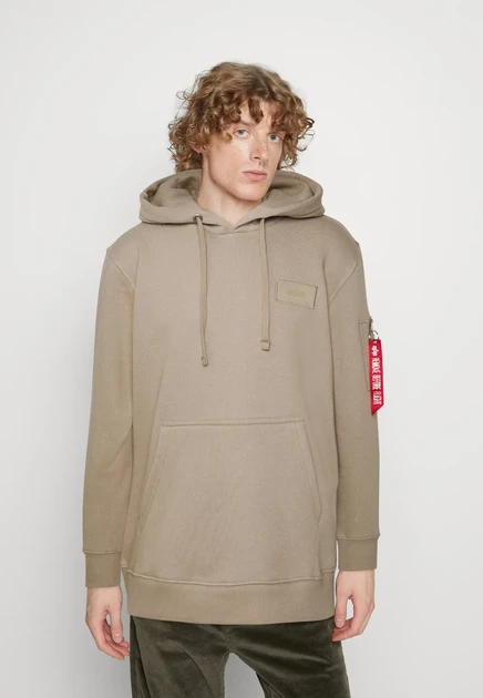 Мужское худи Alpha Industries Backprint, песочное