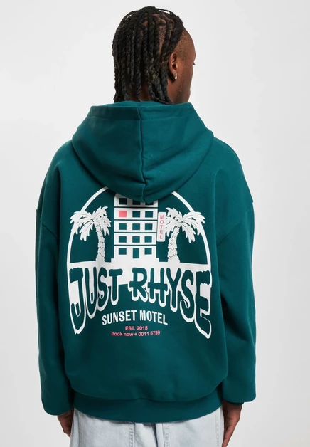 Мужское худи Just Rhyse Motel, ретро-зеленое