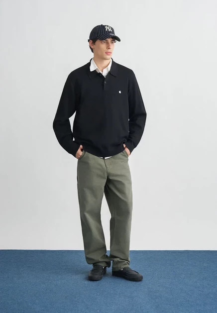 Мужское поло Carhartt WIP MADISON, черно-белое