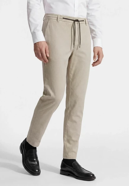 Thomas Goodwin ANZUGHOSE 3936-2835 IN  SLIM-FIT - Trousers - schwarz beige