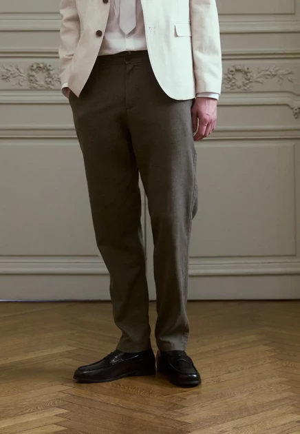 Мужские брюки Selected Slim Tapered, сине-зеленые