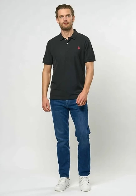 Мужское поло U.S. Polo Assn. Alfred, 2 шт., серое меланжевое