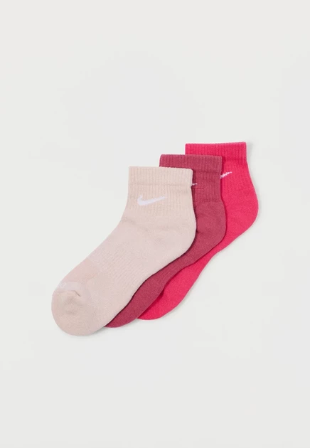 Носки Nike Everyday, 3 шт., бордовые/красные/розовые