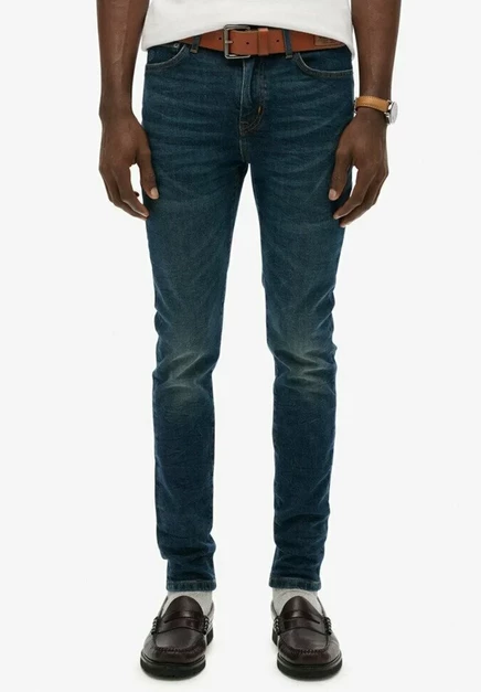 Мужские зауженные джинсы Superdry Co. VINTAGE, темно-синие