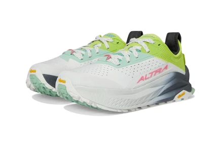 Женские трейловые кроссовки Altra Olympus 6, серо-лаймовые