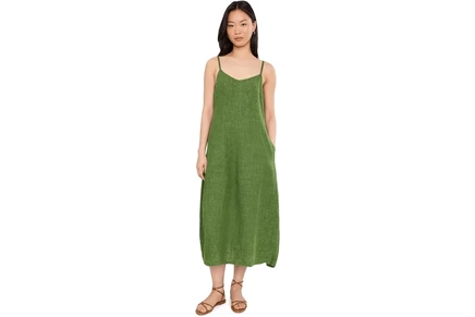 Платье Eileen Fisher Washed Organic Linen Delave Full Length Cami Dress