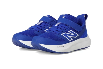 New Balance Kids Fresh Foam 625 Bungee Lace with Top Strap (Little Kid) team royal/white/blue gemstone