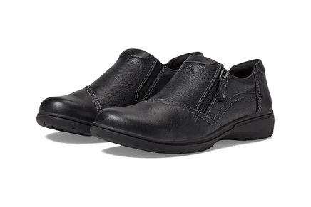 Женские лоферы Clarks Carleigh Ray, черные кожаные