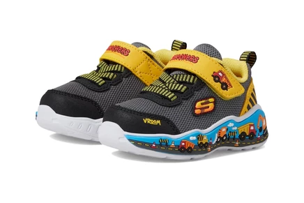 Детские кроссовки Skechers Kids Play Scene 407312N, черно-желтые
