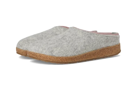 Унисекс тапочки Haflinger Kris, серебристо-серые