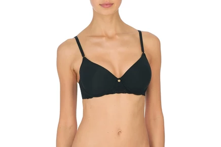 Женский контурный бюстгальтер Natori Bliss Perfection с косточками, черный