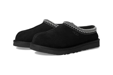 Мужские тапочки Ugg Tasman II с овчиной, черные