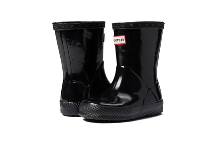Детские сапоги Hunter Kids First Classic Gloss, черные