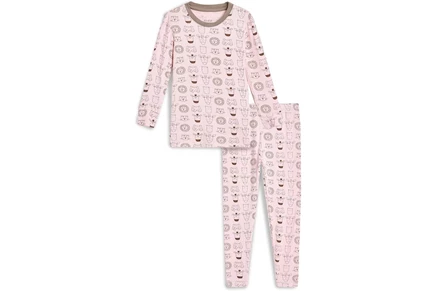 Детская пижама Kickee Pants Kids, фиолетовая с животными