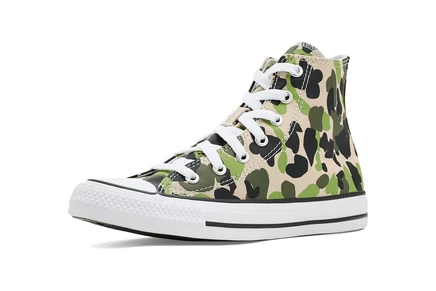 Детские высокие кеды Converse Chuck Taylor, бежевые
