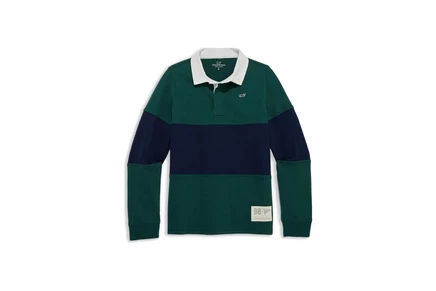 Мужская рубашка Vineyard Vines Kids Pieced Rugby (Toddler/Little Kid/Big Kid)