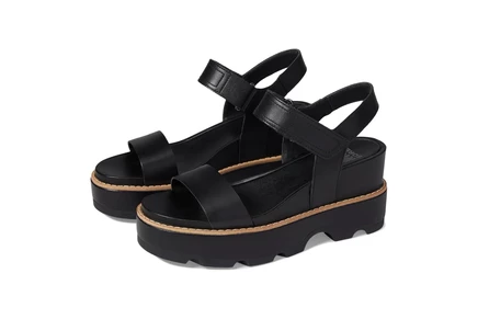 SOREL Joanie IV Y Strap Wedge black/sea salt