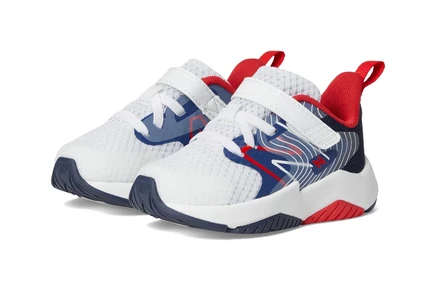 New Balance Kids Rave Run v2 Bungee Lace with Top Strap (Infant/Toddler) team royal/white/true red