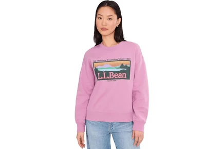 Женский свитшот L.L.Bean Essential Logo Crew Sweatshirt