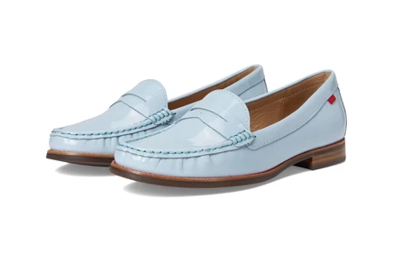 Marc Joseph New York East Village baby blue soft patent