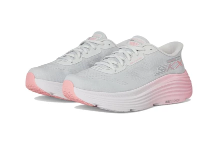 Женские кеды Skechers Max Cushioning Endeavour, серо-розовые