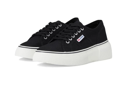 Женские кроссовки Superga 2287 Bubble Line black/white