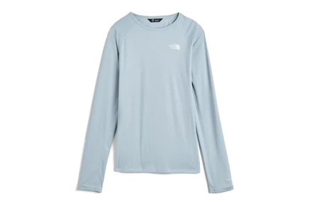 Детская футболка The North Face Sunriser с длинным рукавом, серо-меланжевая