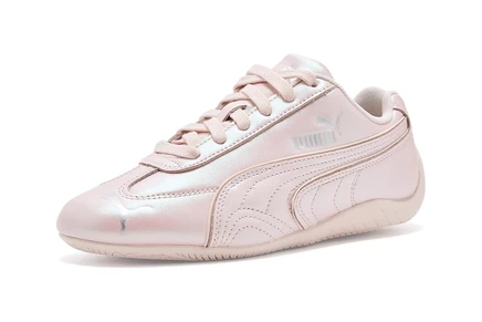 Детские кроссовки Puma Pearlized, жасминово-серебристые
